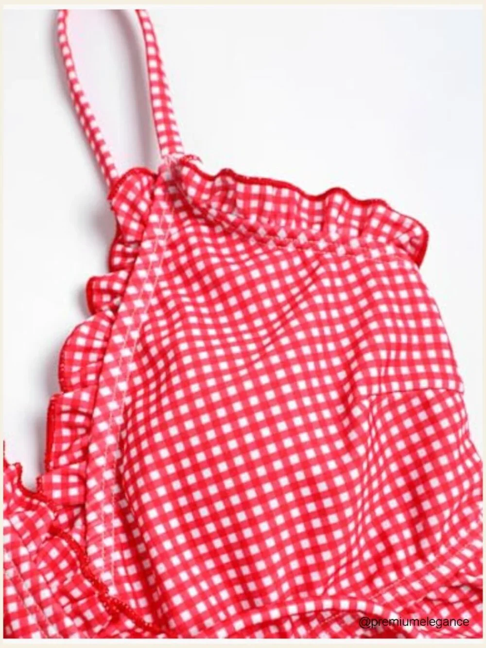 Tankini Swimsuits For Women V Neck Ruffle Trim Tie Side 2 Piece Bathing Suit
